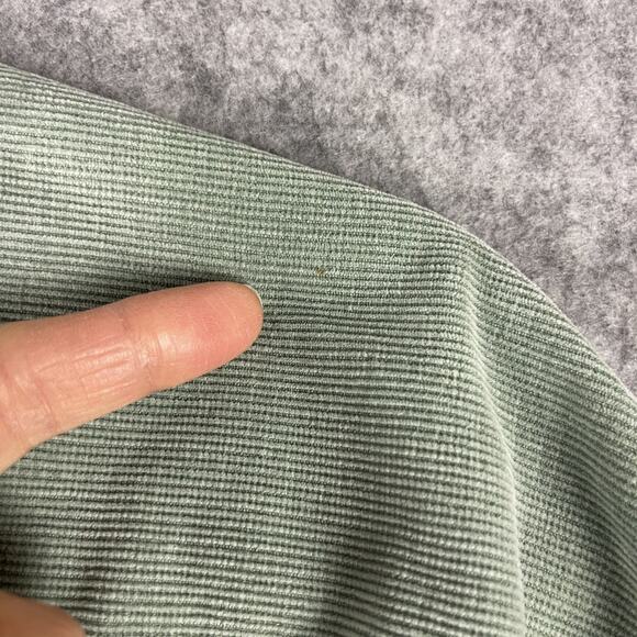 VTG J Crew Oarsman Corduroy Shirt Mens XL Green Hong Kong Distressed Destroyed - Picture 16 of 16